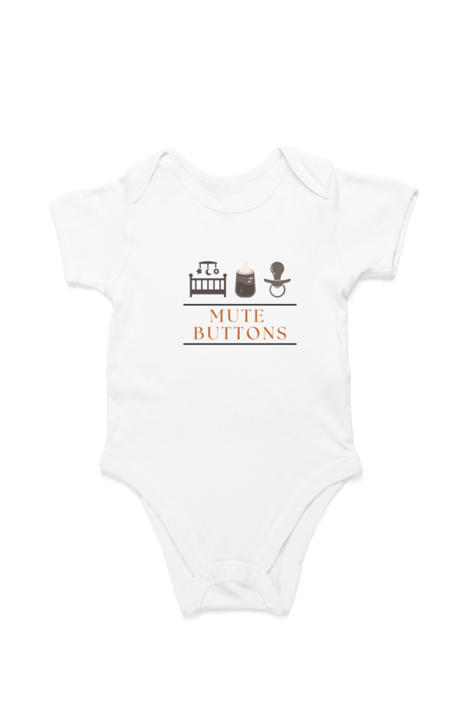 👶 "Mute Buttons" - Kid’s Soft Cotton Romper 🍼✨