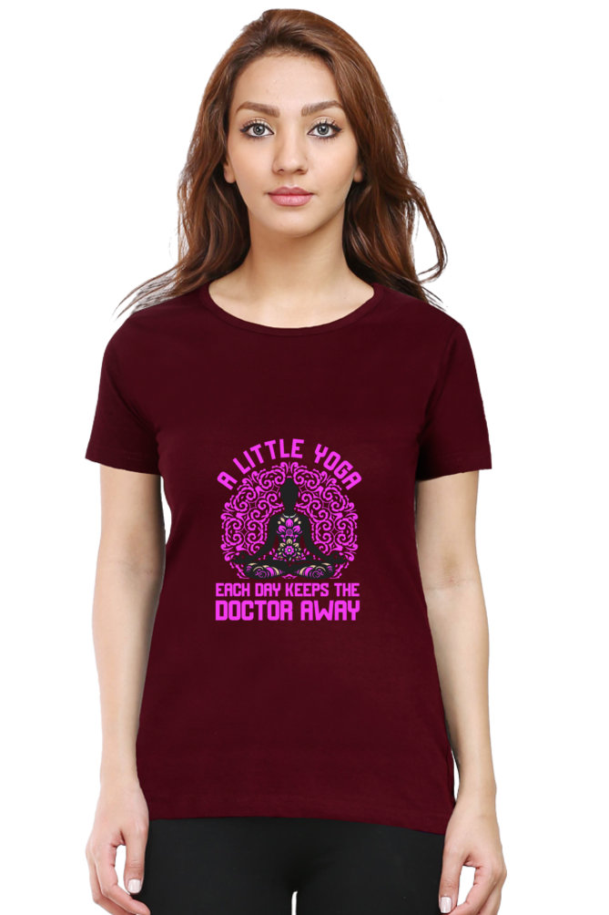 💪 "A Little Yoga Each Day Keeps the Doctor Away" - Women's Relaxed Fit Tee 🧘‍♀️✨