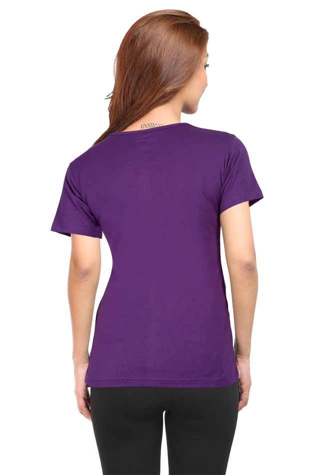 🌸 Women’s Half Sleeves T-Shirt – "Pranayamasana" 🌸