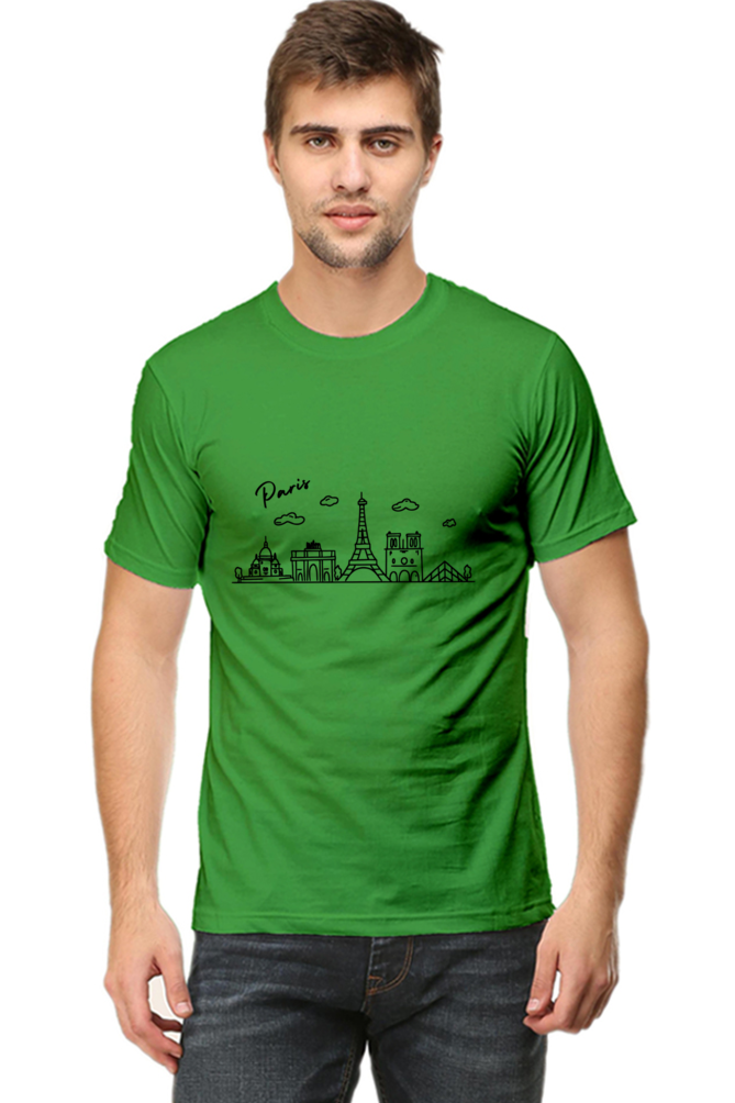 🗼 Paris-Inspired Unisex Half Sleeve T-Shirt – Embrace the City of Love!