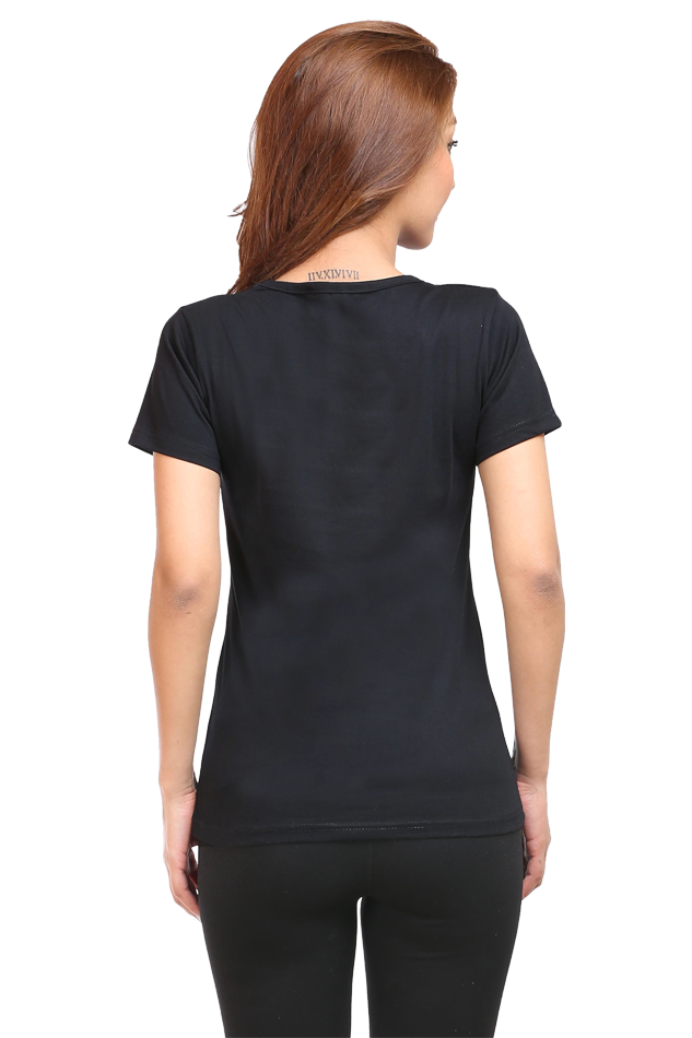 🌸 Women’s Half Sleeves T-Shirt – "Pranayamasana" 🌸