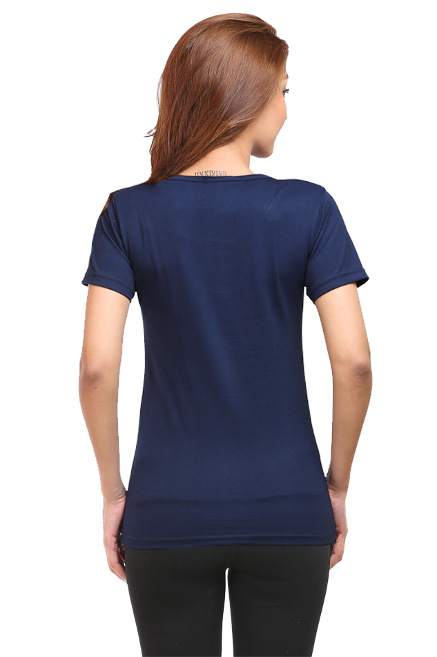 🌸 Women’s Half Sleeves T-Shirt – "Pranayamasana" 🌸