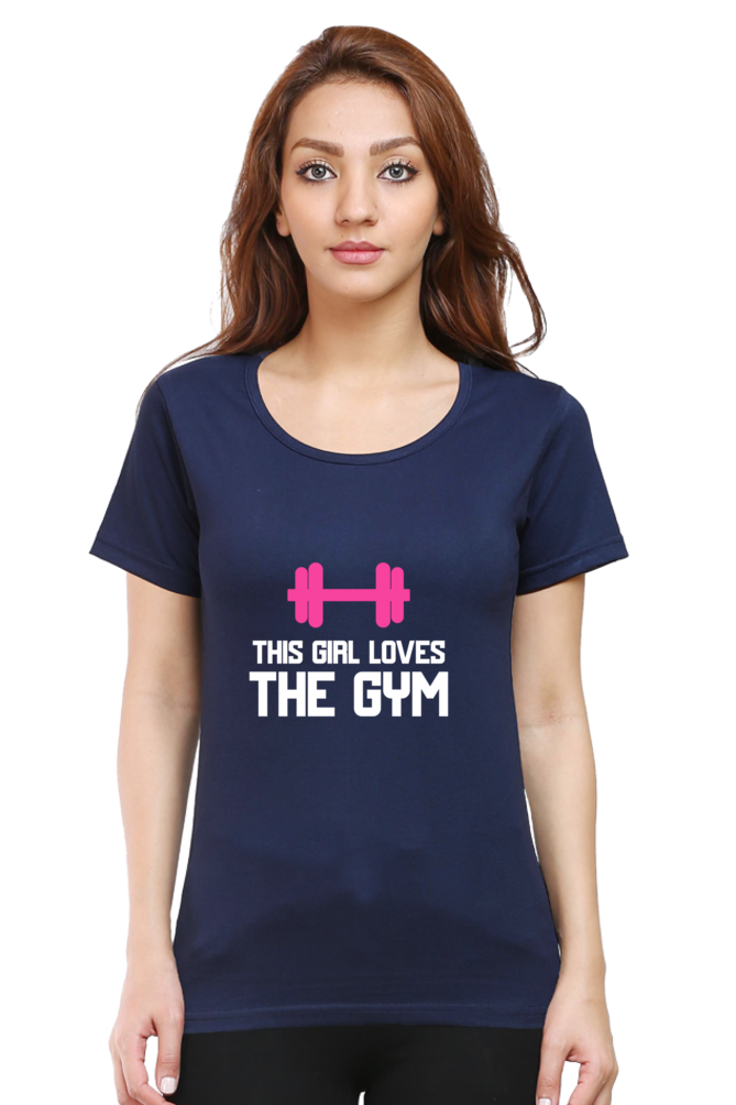 💪 "This Girl Loves the Gym" - Women's Soft Cotton T-Shirt 🏋️‍♀️✨