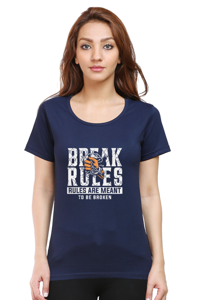 ✨ "Break Rules" - Women's Soft Cotton T-Shirt 💥🚫