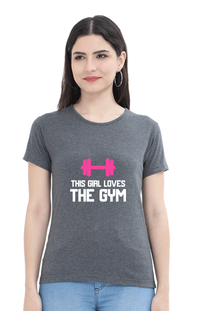 💪 "This Girl Loves the Gym" - Women's Soft Cotton T-Shirt 🏋️‍♀️✨