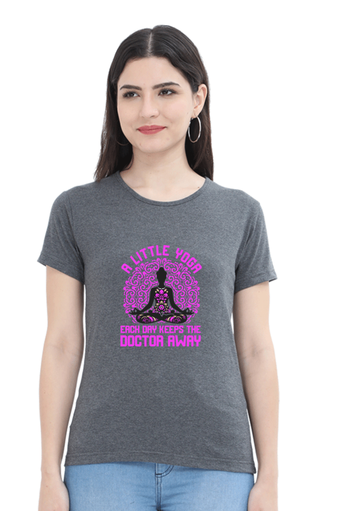 💪 "A Little Yoga Each Day Keeps the Doctor Away" - Women's Relaxed Fit Tee 🧘‍♀️✨