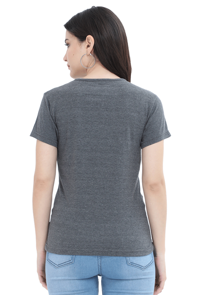 🌸 Women’s Half Sleeves T-Shirt – "Pranayamasana" 🌸