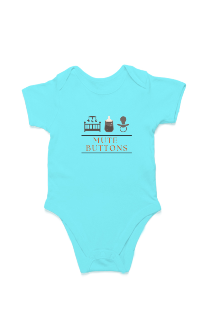 👶 "Mute Buttons" - Kid’s Soft Cotton Romper 🍼✨