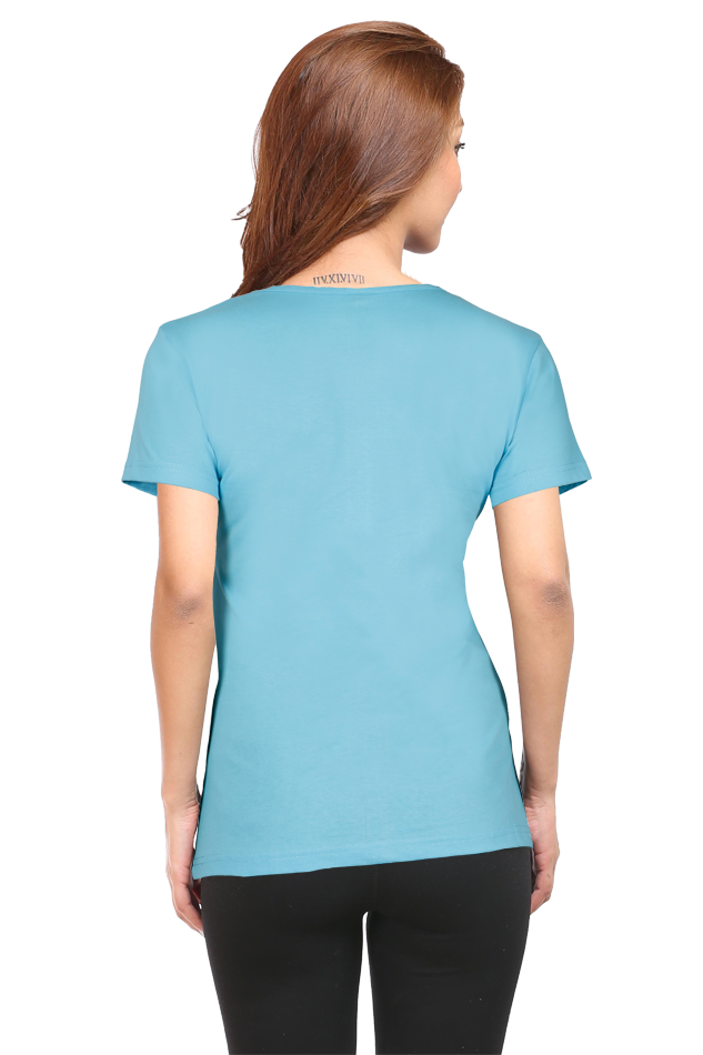 🧘‍♀️ "Breathe In, Breathe Out" Round Neck Women's T-Shirt – For the Zen in You! 🌿