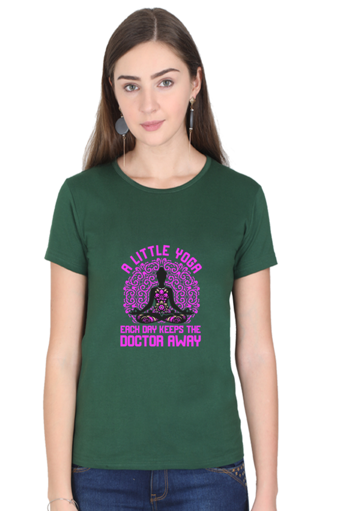 💪 "A Little Yoga Each Day Keeps the Doctor Away" - Women's Relaxed Fit Tee 🧘‍♀️✨