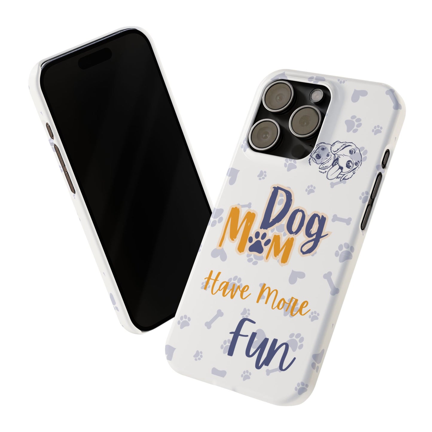 🐾 Dog Mom Have More Fun iPhone 15 Pro Sublimation Case – For the Proud Dog Moms !