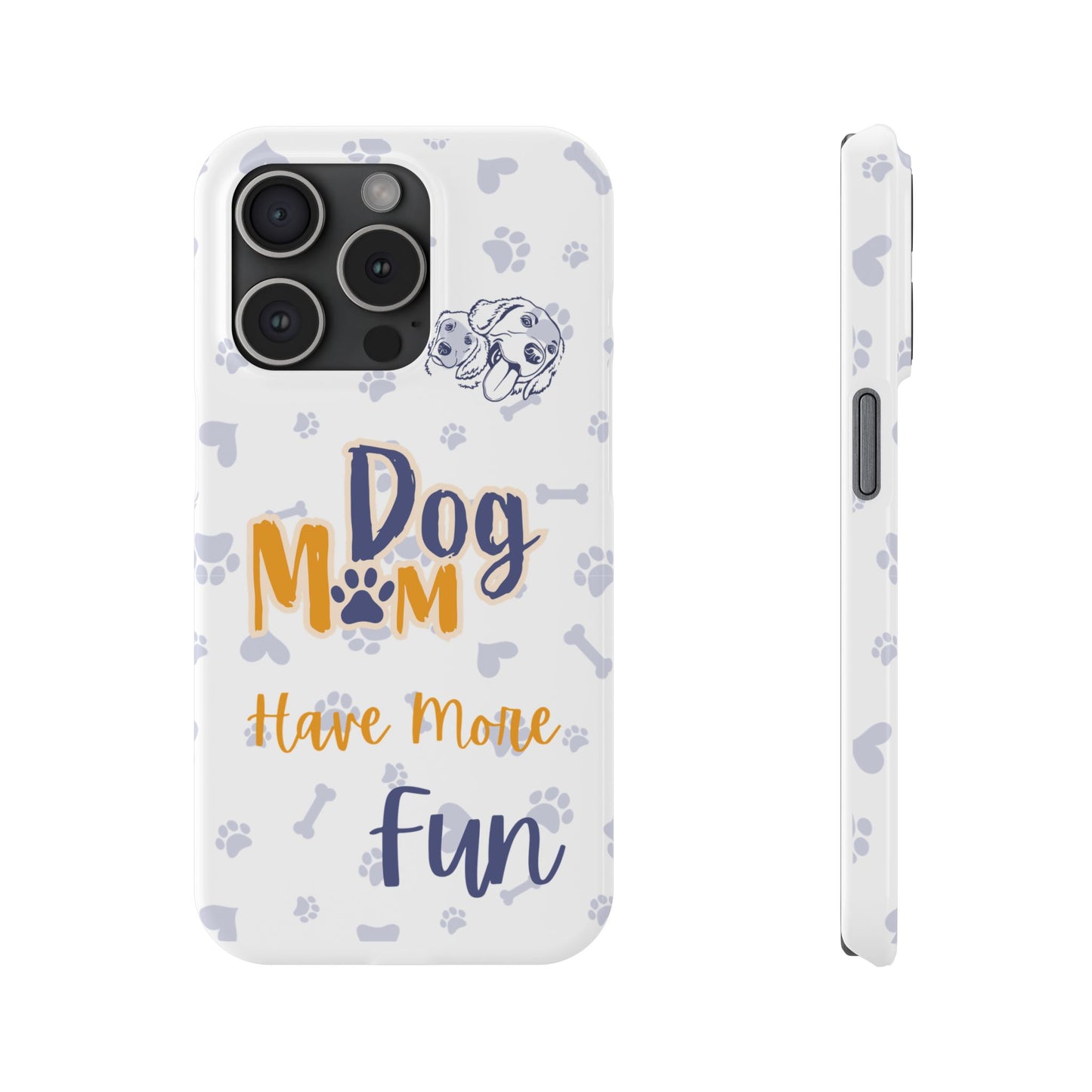 🐾 Dog Mom Have More Fun iPhone 15 Pro Sublimation Case – For the Proud Dog Moms !